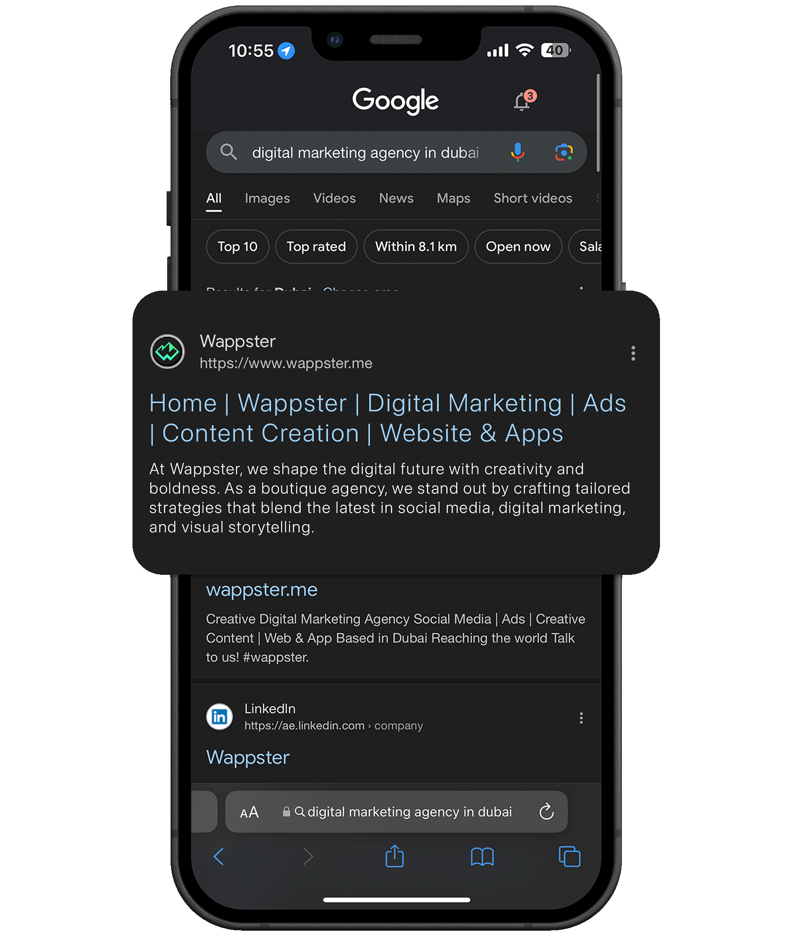 mockup wappster google seo